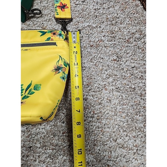 LUG Flare 2 Crossbody Bag Quilted Purse Floral BOUQUET YELLOW 2 Straps - Picture 11 of 13